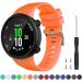 Watbro Compatible with Garmin Forerunner 45 Band  Soft Silicone Sport Replacement Watch Band  Fitness Strap Bracelet Wristband for Garmin Forerunner 45 Smartwatch Pink+Teal+Orange - Buy Online on SooperMarket.com