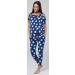 HAPPY MAMA Maternity Breastfeeding Lounge Set 1024p 10 Blue Jeans-White Stars - Buy Online on SooperMarket.com