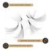 LASHVIEW 1000 Premade Volume Eyelash Extensions - 10D D Curl Mixed Tray Handmade Thin Base 9-16mm 1000 Fans | Shop Internationally - Buy Online on SooperMarket.com