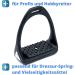 Compositi Reflex Plastic Stirrups - Flexible Wide Tread Black/Grey - Perfect for Comfort & Performance - Buy Online on SooperMarket.com