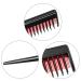 3 Piece Triple Teasing Comb Set - Rat Tail Combs for Women - Perfect for Root Teasing, Adding Volume, and Evening Styling - Black and Red - Buy Online on SooperMarket.com