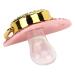 Gold Baby Pacifier Set with Rhinestones - Lightweight Pacifier for 6-18 Months (Letter A) - Perfect for Home Use - Buy Online on SooperMarket.com