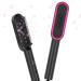 Prizm Hair Straightener Brush 20s Fast Heating Negative Ions Hair Straightening Comb with Less Frizz 4 Temp Settings & LED Display Anti-Scald Design Gift for Women Dual Voltage Black