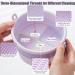 QUKLOGEN 3 in 1 Makeup Brush Cleaning Set Multifunctional Washing Bowl Drying Basket with Handle Silicone Cleaner Mat Removal Cleaner Sponge 150ml/5.12fl.oz Professional Makeup Brush Cleaner Purple - Buy Online on SooperMarket.com