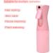 Continuous Spray Bottle 6.8oz/200ml Pink - Refillable Ultra Fine Misting Sprayer for Hairstyling, Cleaning, Salons & More - Buy Online on SooperMarket.com