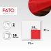 FATO Disposable Paper Napkins - 50 Pack 33x33cm Red 2-Layer 4-Folded Eco-Friendly & FSC Certified for Lunch/Buffets - Buy Online on SooperMarket.com