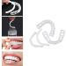 Risely Temporary Whitening Veneers - 2 Pairs of Artificial Teeth for Men & Women | Plug-In Braces & Lightening Dentures - Buy Online on SooperMarket.com
