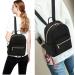 Water-Resistant Mini Backpack for Women and Girls - Small Purse Shoulder Bag for School, Travel - Black - Buy Online on SooperMarket.com