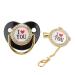 Bling Baby Pacifier Set - Non-Toxic & Healthy | 'I Love You' Design - Perfect for Parties | Stylish Loss-Prevention Features - Buy Online on SooperMarket.com