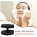 PLAFOPE Face Brush Silicone Face Scrubber Facial Wash Brush Silicone Facial Scrubber Face Exfoliator Facial Cleansing Brush Scrubber Facial Cleansing Brush for Blackhead Face Washer Brush 6.50X6.50X4.00CM Black - Buy Online on SooperMarket.com