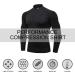 3 Pack Men's Mock Turtleneck Compression Shirts - Long Sleeve Sun Protection Workout Tops - Black, Gray, White - Large - Buy Online on SooperMarket.com