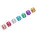 100PCs Dreadlocks Pearl Hair Hose Pearls Aluminum Colorful Fashionable Hair Braid Decorations Jewelry Accessories Bart Catch Hair Capping Hair Cap