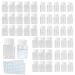 Durantey 50 pieces of travel bottles 20ml and 30ml plastic bottles for filling transparent cosmetic bottles empty portable cosmetics travel containers/bottle with 2 sheets of labels sample bottle cosmetic