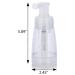 Clear Powder Spray PET Bottle with Locking Nozzle 6 oz / 180 ml + Label - Buy Online on SooperMarket.com