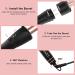 8-in-1 Beach Wave Curling Iron Wand Set for Long and Short Hair - 30s Heat-up, 5 Ceramic Barrels, 2 Heat Settings - Rosa Gold - Buy Online on SooperMarket.com