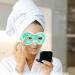 Cooling Eye Mask | Reusable Gel Mask for Migraines & Swollen Eyes | Hot Cold Therapy Goggles - Buy Online on SooperMarket.com