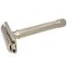 Parker Variant Adjustable Double Edge Safety Razor with 5 Premium Blades - Customize Your Shave with Dial Adjustment (Satin Chrome) - Buy Online on SooperMarket.com