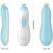 Baby Nail File Megainvo Electric Trimmer Set with LED Light - Safe for Newborns & Toddlers | Quiet Design, 10 Grinding Heads, Blue - Buy Online on SooperMarket.com