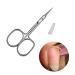 Cuticle Scissors Stainless Steel Small Manicure Scissors Nail Scissors for Women Professional Nail Scissors for Trimming Eyebrows Nose Hair Finger & Toe Nail Care