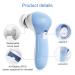 Buy MOSCHOW Face Cleansing Brush 4-in-1 Set - Waterproof Facial Brush with Exfoliating Heads - Blue - Buy Online on SooperMarket.com