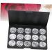 FOYTOKI 3pcs 15 Eyeshadow Palette Travel Makeup Case Empty Cosmetic Case Cosmetic Cases for Traveling Silver - Buy Online on SooperMarket.com