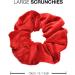 2 PCS Premium Large Red Velvet Hair Scrunchies for Women, Girls, and Kids - Buy Online on SooperMarket.com