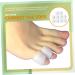 Bunion Toe Gel Protector Sleeves - 10pcs Silicone Rubber Bands for Men and Women - Hammer Toe Spacers - Toe Nail Patch - White Gel Splints - Buy Online on SooperMarket.com