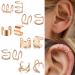 Diarypiece 12 Pcs Retro Advanced Sense Ear Bone Clip Without Pierced Metal Ear Cuff Jewelry Metal alloy - Buy Online on SooperMarket.com