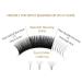 EMEDA 3D Effect Easy Fan Volume Lash Extensions | D Curl 0.05 | 2D-10D | 8-15mm Mixed Tray - Perfect for Professional Use - Buy Online on SooperMarket.com