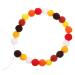 Cabilock String Wool Felt String Festival Hanging Decoration Colorful Pom Pom Garland Hairball Colorful Ball Assorted Color 1 220.00X2.00X2.00CM