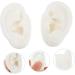 Pair of Human Ear Model Silicone Mold for Jewelry and Body Stencils - White Medium - Buy Online on SooperMarket.com