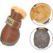 WINSOON Dog Australia Boots Size 5 Light Brown - 4-pcs Set Winter Pet Antiskid Shoes for Skidproof Paw Protection - Buy Online on SooperMarket.com