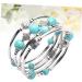 PACKOVE 1pc Jewelry Handmade Bracelet Natural Material Bracelet Womens Bangles Bracelets Decorative Bangle Tiger Eye Stone Charm Bracelets Turquoise Bracelet Miss Volcanic Rock - Buy Online on SooperMarket.com