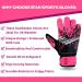 EFAH Sports Soccer Goalkeeper Gloves for Boys | Size 6 | Ages 13-15 | Great Grip & Comfort | Pink - Buy Online on SooperMarket.com