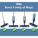 2 Pack Reusable Microfiber Cleaning Pads for Bona Mops - 18 Inch Machine Washable Refills - Buy Online on SooperMarket.com