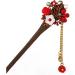 Frcolor Wooden Hair Pin Chinese Hair Sticks with Tassel Retro for Women Hair Styling Blue - Buy Online on SooperMarket.com