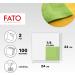 Fato Disposable Paper Napkins - 100 Pack Apple Green 24x24cm 4-Fold 2-Layer Eco-Friendly & FSC Certified for Aperitifs & Cocktails - Buy Online on SooperMarket.com