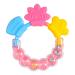 Baby Rattle Chew Toy Infant Rattle Teether Gum Silicone Rattle Teether Gum Baby Teething Toys Rattle Baby Toys Rattle Chew Toy for Baby Infants (Pink)
