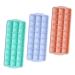 Cabilock 3pcs Silicone Ice Tray Mold Silicone Ice Trays Silicone Ice Maker Ice Cubes Ice Mold 25X10X2.5CM Assorted Color