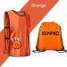 KUAIPAO Soccer Pinnies Training Vests - Orange, Size Large | Team Practice Jersey for Kids, Youth, and Adults - Buy Online on SooperMarket.com