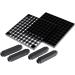 Multi Bin Art Brush Organizer 96 Hole Plastic Pencil & Brush Holder Colored Pencils Markers - Desk Stand Organizer Holder Fits Paint Brushes Dryer Holder for Pens Colored Pencils Markers (1) - Buy Online on SooperMarket.com