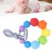 Safe & Vibrant Baby Teething Chew Necklace | Food Grade Silicone Teether - Style 1 - Buy Online on SooperMarket.com