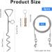 Dog Stake and Tie Out Cable Heavy Duty Stainless Steel Spiral Ground Spike Stake 2 PCS Outdoor Dog Camping Tie Out Lead Leash with & Whistle for Dog Playing Camping and Backyard in Ground - Buy Online on SooperMarket.com