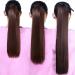 18-38 Inch Straight Drawstring Ponytail - Synthetic Hair Extension Wig Piece Clip-in - 22 Inches B101 - Buy Online on SooperMarket.com
