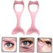 BELLIFFY 2pcs Mascara Brush Eyeliner Applicator Tool Massaging Eye Mask Eyeshadow Stencil Pink - Buy Online on SooperMarket.com
