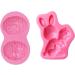 Rabbit Carrot Silicone Mold for Homemade Chocolate Make Easter Gifts for Children High Temperature Resistance Carrot Molds for Chocolate Baking Fondant Multi-color - Buy Online on SooperMarket.com