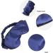 Zeiwohndc Double Sided Imitation Silk Satin Sleep Eye Mask - Women's Solid Color Anti-Aging Skin Care Blindfold with Elastic Band - Buy Online on SooperMarket.com