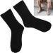 Diabetic Foot Ankle Quarter Socks for Swollen Edema & Circulatory Feet - Wide Non-Binding Top, Moisture Wicking - Black - Buy Online on SooperMarket.com