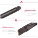 Gogogmee 10 Pcs Eye Shadow Brush Cosmetic Makeup Applicator Lip Applicator Brow Brush Stainless Steel Black - Buy Online on SooperMarket.com