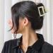 4Pcs Neutral Matte Hair Claw Clips Set for Thick Hair - Small Square & Banana Clips Hair Accessories for Women - Buy Online on SooperMarket.com